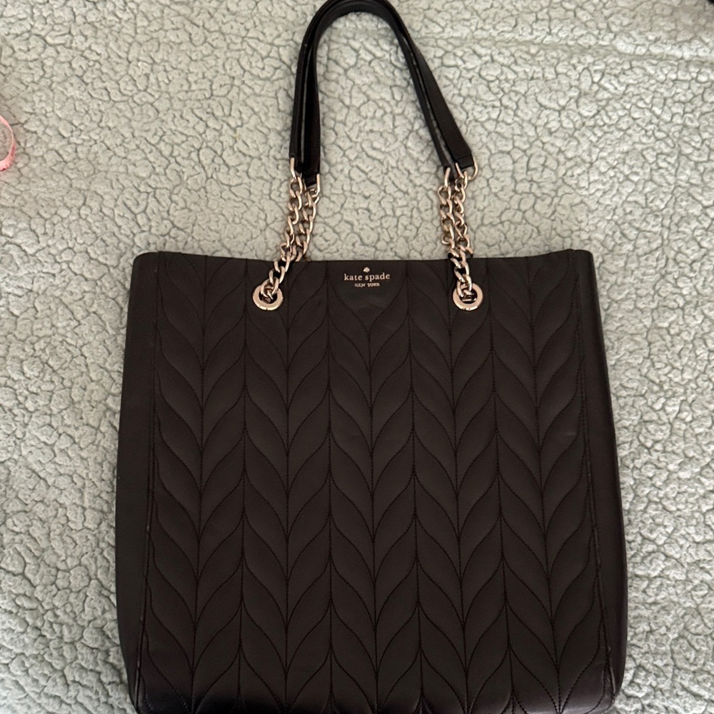 Kate Spade black Quilted Tote